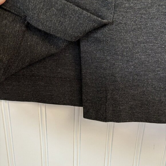 j jill Ponte Knit Pencil Skirt Medium Charcoal Gray Stretch Pockets Career Wear - Picture 4 of 11